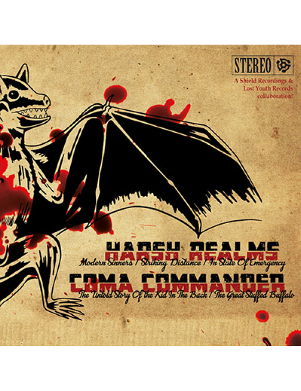 Harsh Realms/ Coma Commander - Split 7"