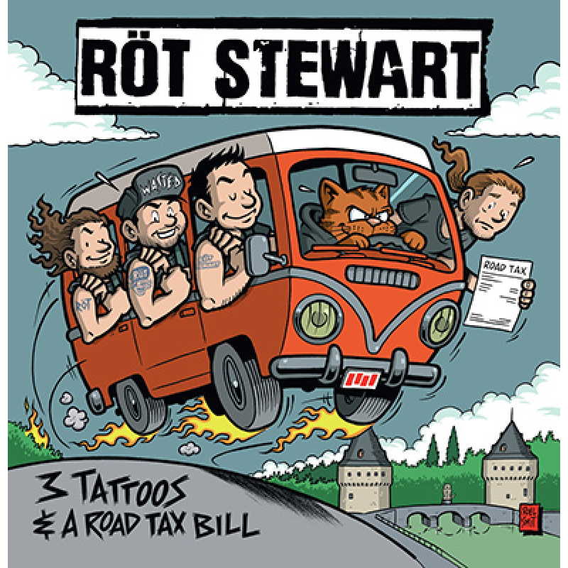Röt Stewart - 3 Tattoos & A Road Tax Bill LP