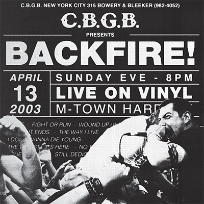 Backfire! - Live At CBGB's LP