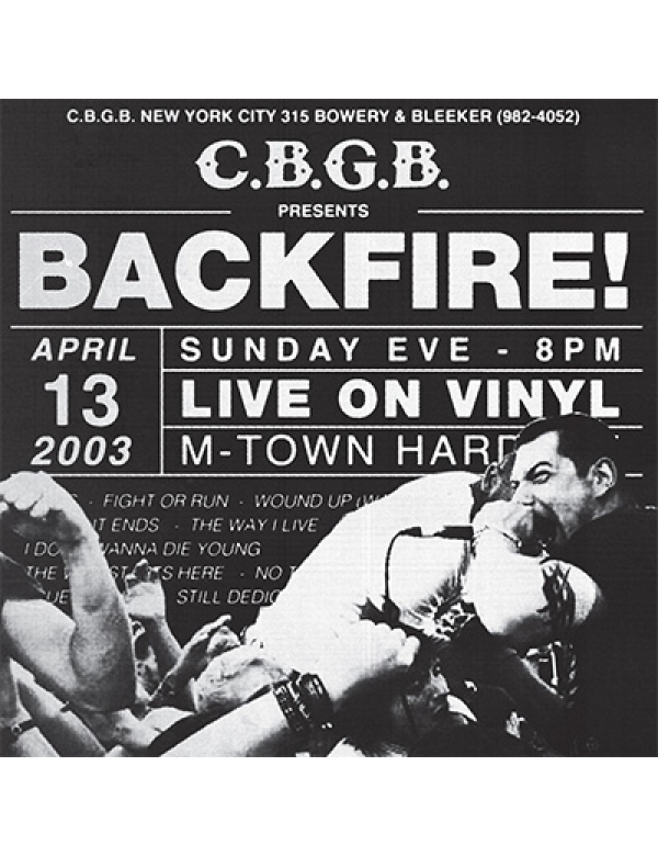 Backfire! - Live At CBGB's LP